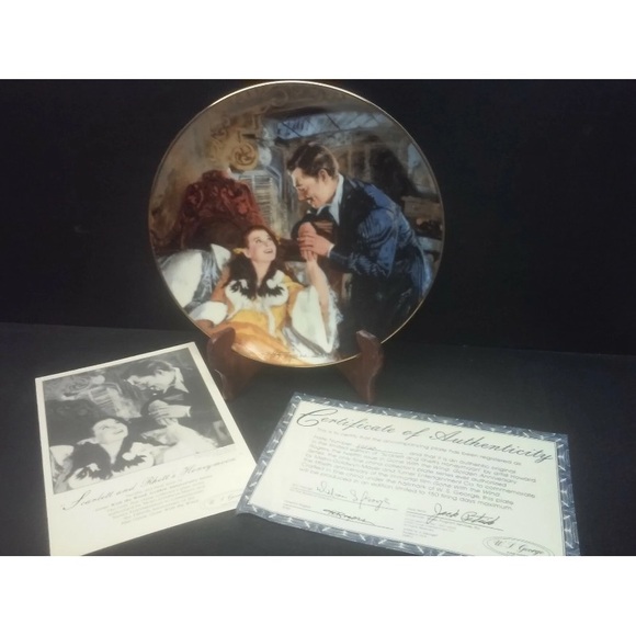 Bradford exchange-Decorative Plate with Romantic Scene - Picture 2 of 2